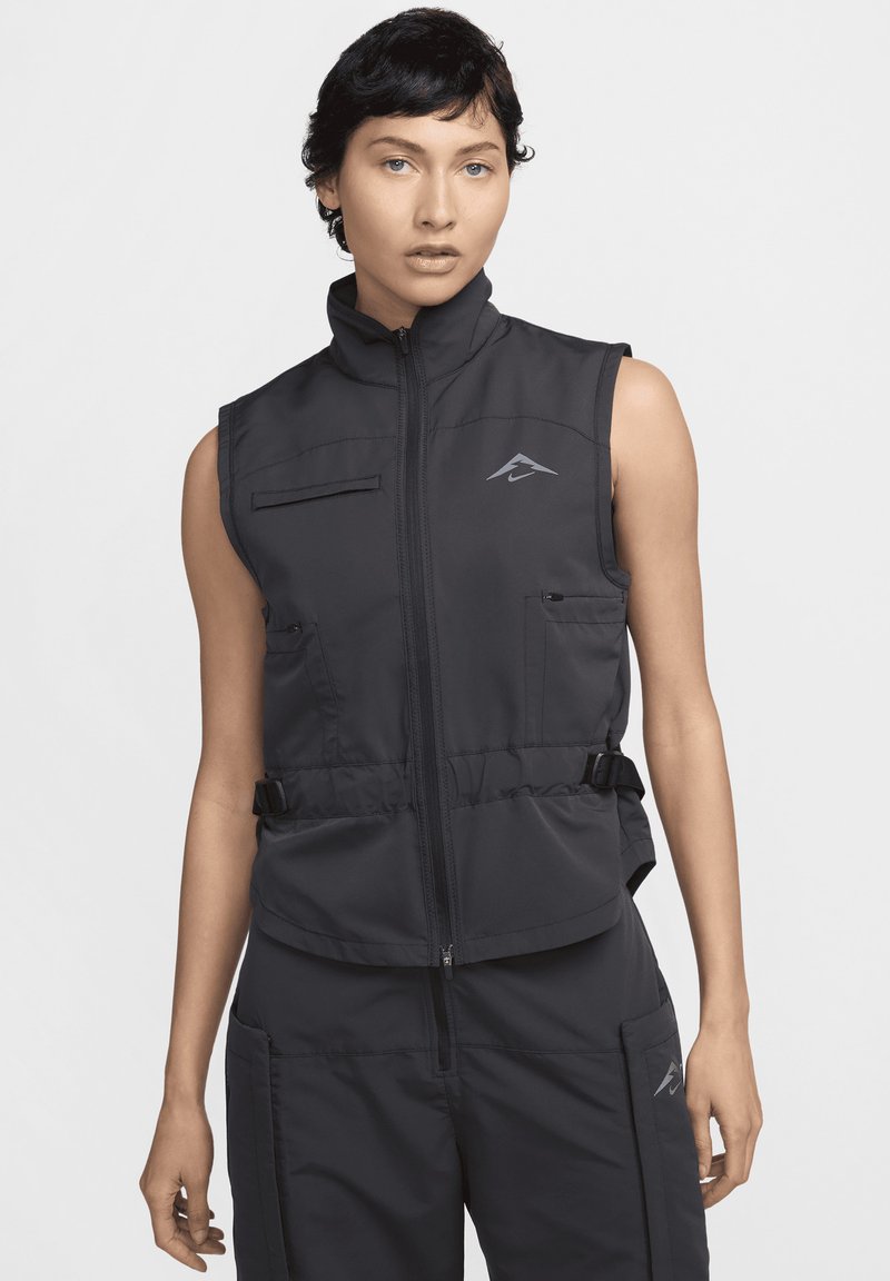 Nike Performance TRAIL REPEL VEST - Colete - black anthracite