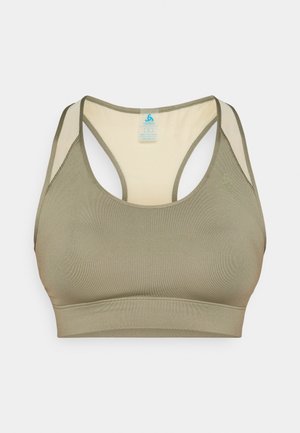 ODLO, BRA MEDIUM SUPPORT - Keskmiselt toetav spordirinnahoidja - vetiver/agate gray