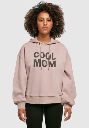 Merchcode MOTHERS DAY  COOL MOM OVERSIZED  - Sweat à capuche - duskrose