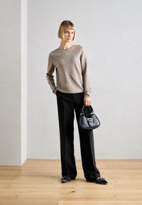 Marc O'Polo LONGSLEEVE ROUND NECK - Džemperis - shaded brown melange