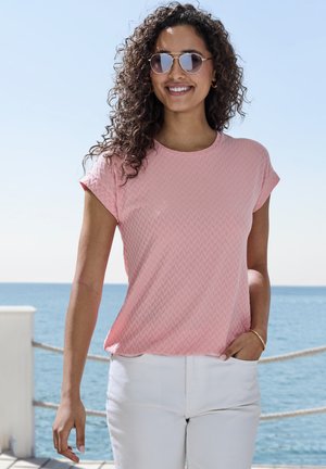 Vivance, KURZARM 2 PACK - T-Shirt basic - mint peach