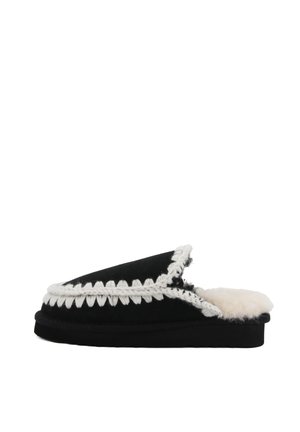Mou ESKIMO STITCHING BKWHI - Ciabattine - nero