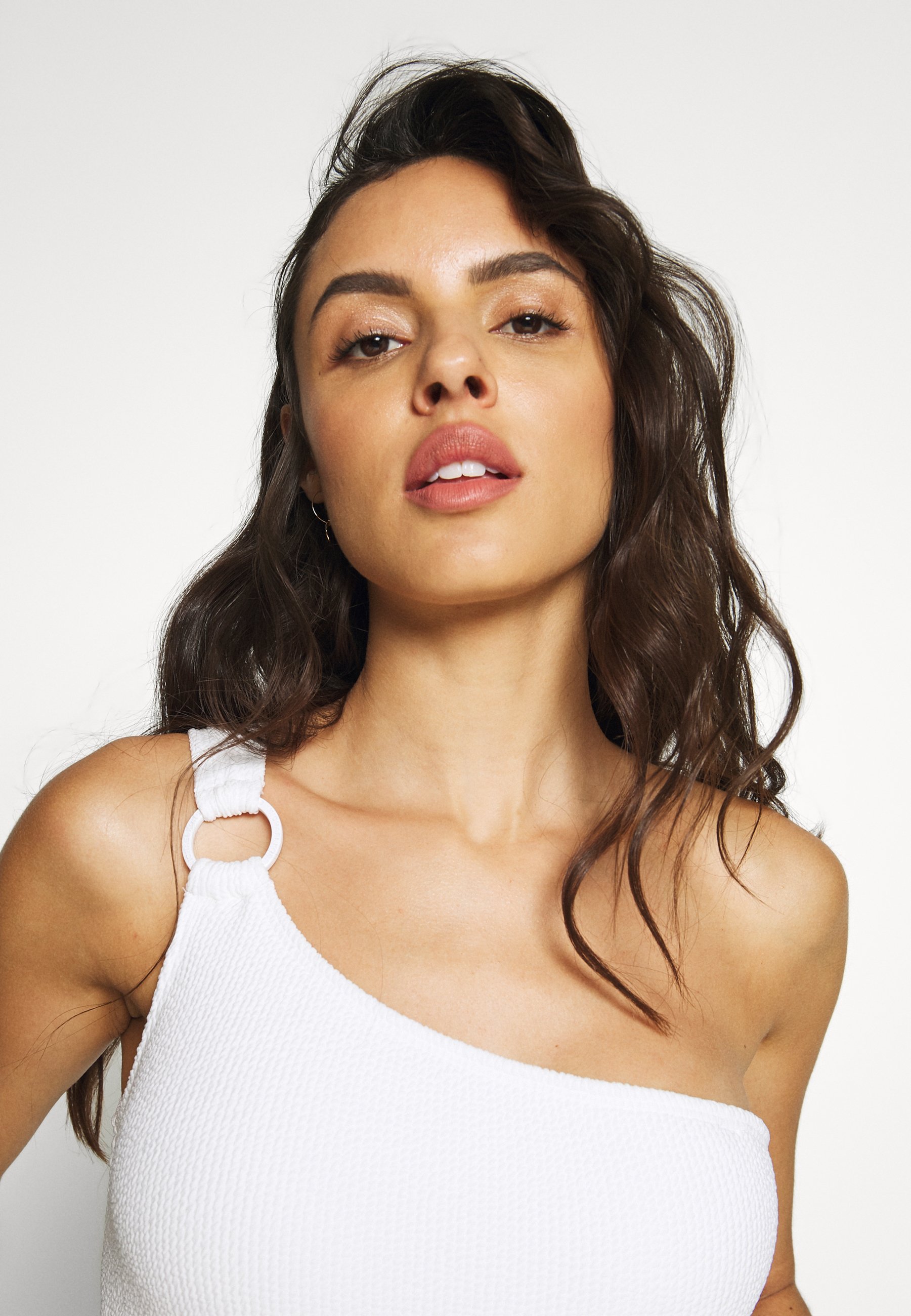 MICHAEL Michael Kors DECADENT TEXTURE LOGO RING ONE PIECE MICHAEL Michael Kors DECADENT TEXTURE LOGO RING ONE PIECE - Badedrakt - white