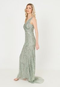 BEAUUT EMBELLISHED SEQUINS - Společenské šaty - sage green