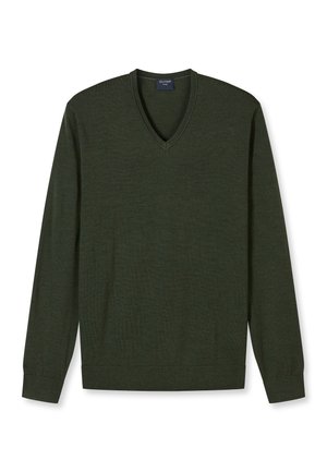 Strickpullover - dark green