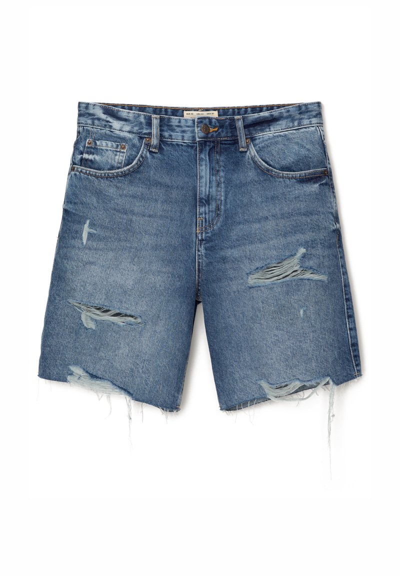 PULL&BEAR Jeansshort blauw denim/bluedenim PULL&BEAR Jeansshort blauw denim/bluedenim