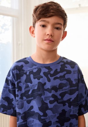 Next, 3 PACK SET REGULAR FIT - Nattøj sæt - blue grey green camouflage