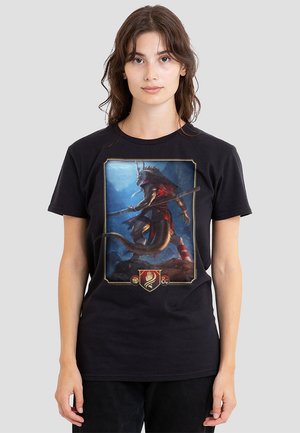 DUNGEONS DRAGONS MONK KEY ART - Print T-shirt - black