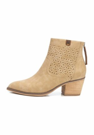 Ankle boots - beige