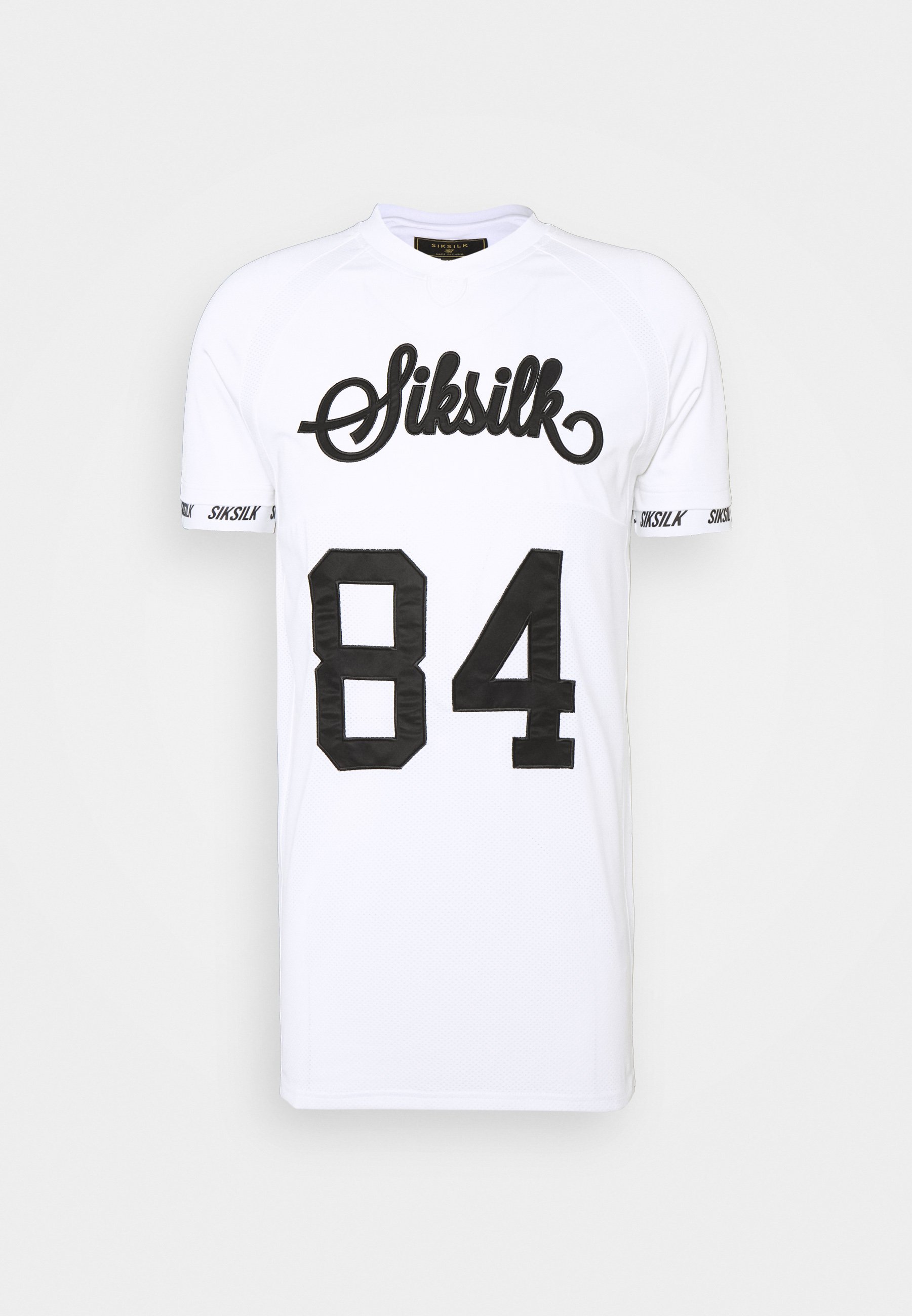 Camiseta SikSilk Raglan Blanca Hombre