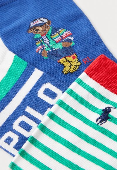 Polo Ralph Lauren CREW 3 PACK - Zoknik - blue/white/green/multi-coloured