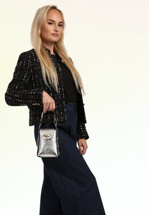 DrachenLeder, Pochette - silber