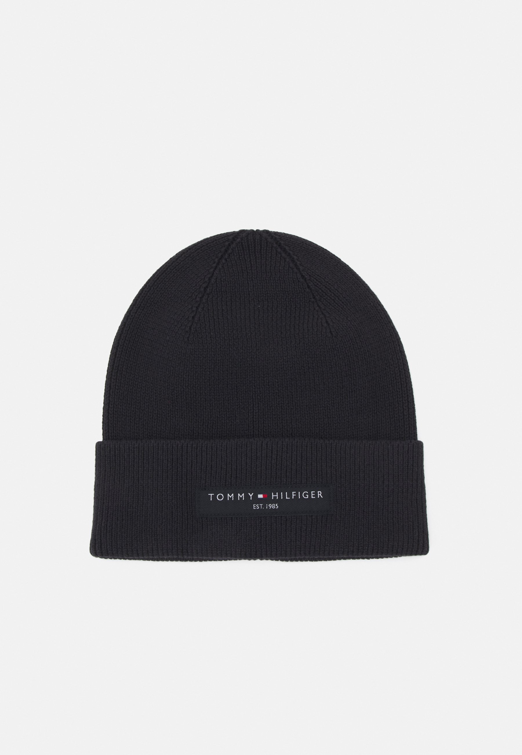 Wool Bonnet Tommy Noir Tommy Hilfiger FOUNDATION BEANIE UNISEX - Main Image
