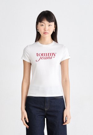 ESSENTIAL LOGO TEE 2 PACK - Camiseta estampada - ecru/dark night navy