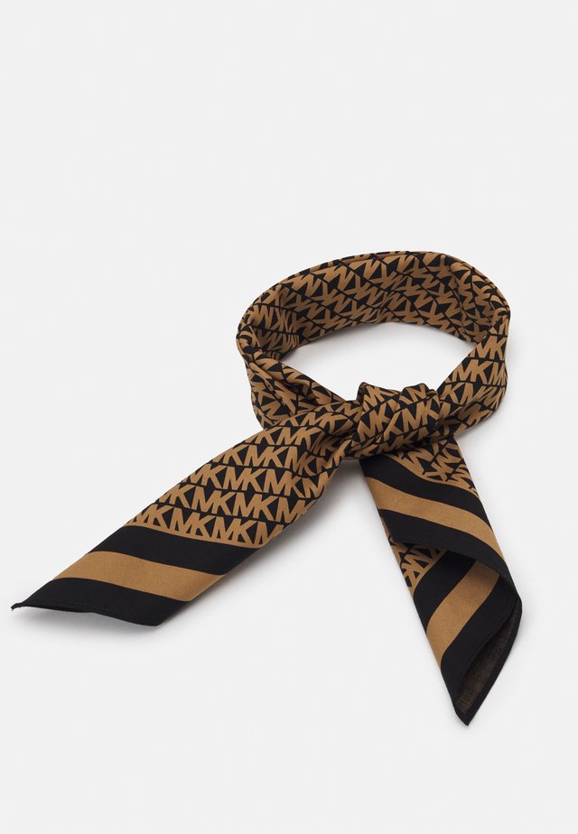 LOGO SCARF - Tuch - black/dark camel
