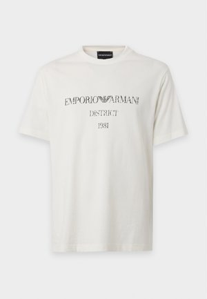 Emporio Armani, T-shirt con stampa - snow white
