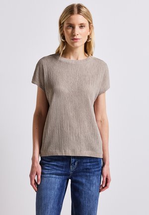 Print T-shirt - beige