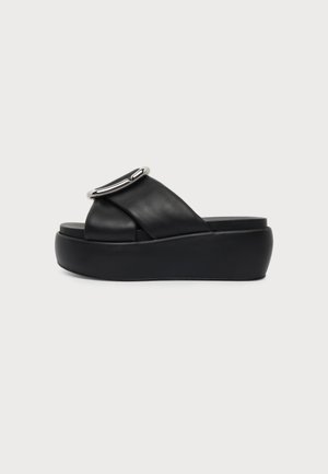 MARC JACOBS, THE PLATFORM SANDAL - Sandales à plateforme - black