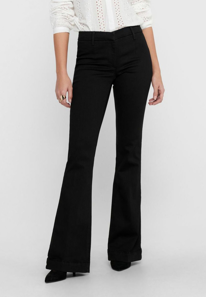 ONLY ONQNEWBLOOM - Jeans a zampa - black/nero - Zalando.it