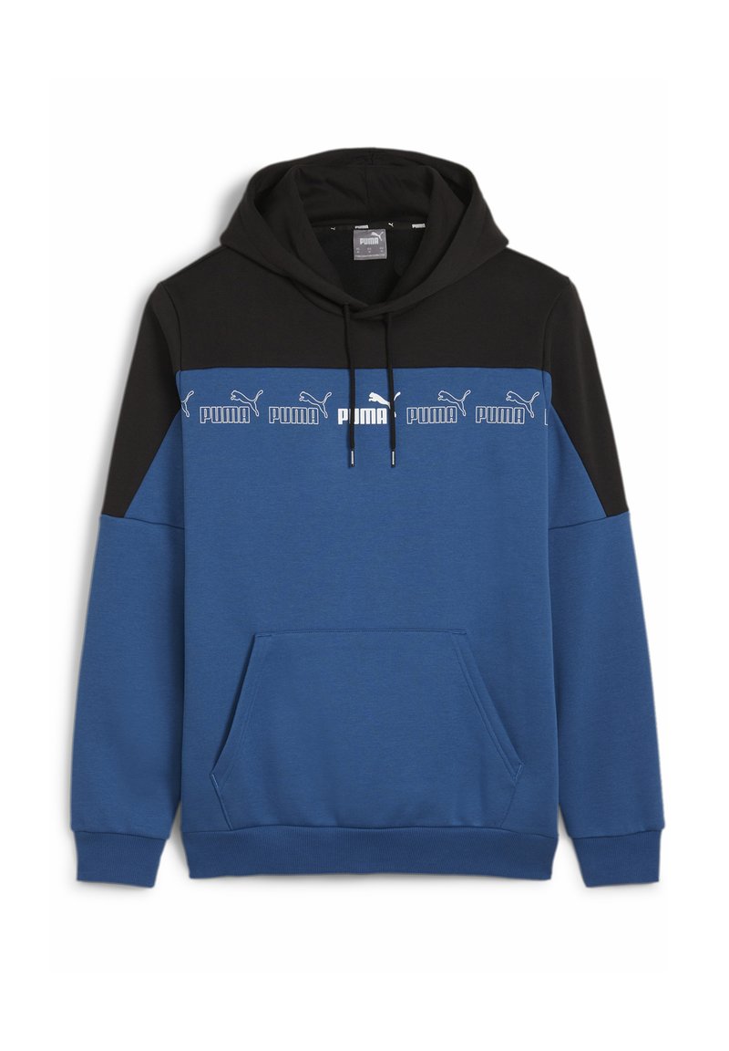Puma AROUND THE BLOCK - Felpa con cappuccio - lake blue- black