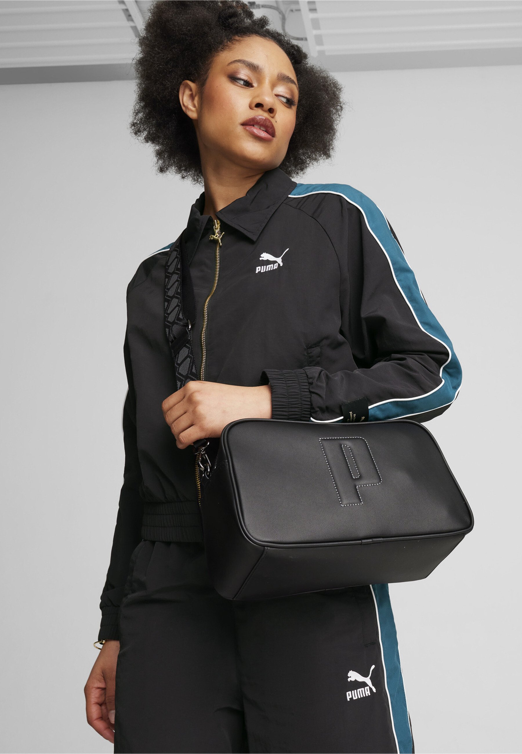 Puma SENSE MITTELGROSSE - Cross body bag - black - Zalando