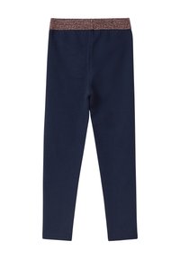 s.Oliver MIT GLITZERBUND - Leggings - tiefblau/blu scuro