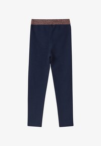 s.Oliver MIT GLITZERBUND - Leggings - tiefblau/blu scuro s.Oliver MIT GLITZERBUND - Leggings - tiefblau/blu scuro