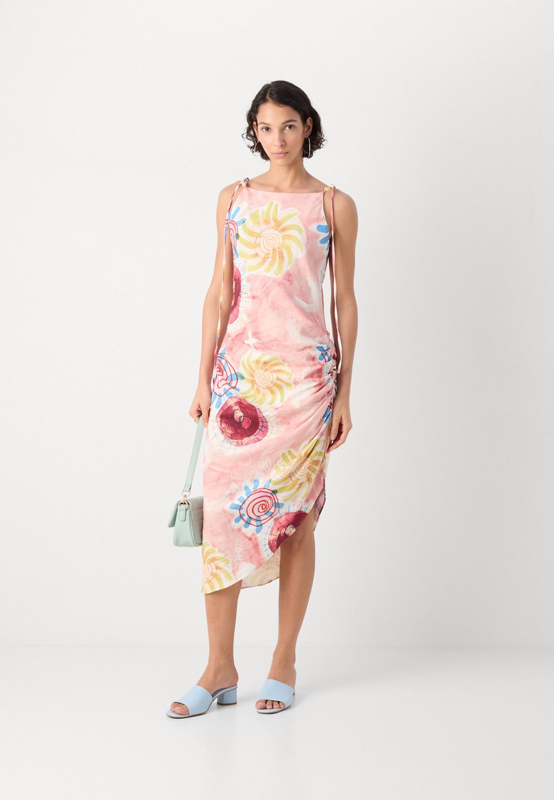 strapless open back dress Scotch & Soda Long Sleeve Embroidered Flower Dress