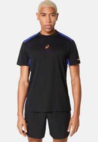 ASICS T-shirts print - black dark