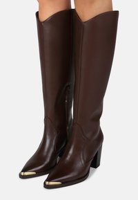 AMERICANA-LOW - Kõrge kontsaga saapad - coffee bean