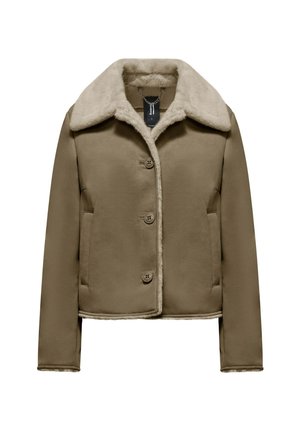 SHORT   - Leren jas - brownstone