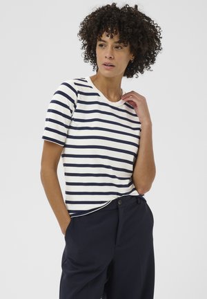 Part Two, RATANIPW TS - Nyomott mintás póló - navy and white stripe
