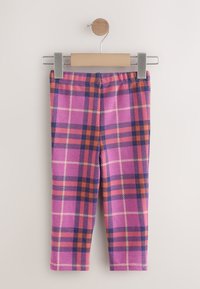 Next REGULAR FIT - CHECK - Tajice-hlače - purple