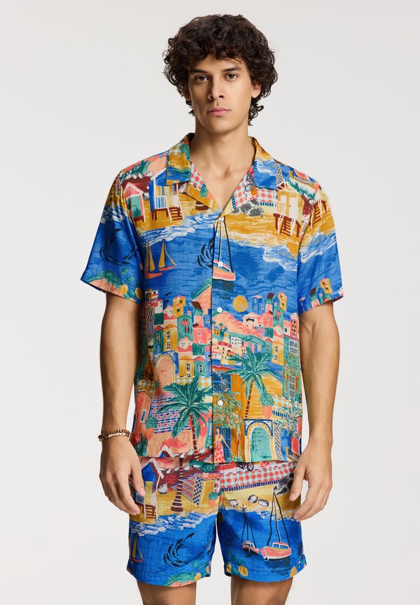 Hemd - multi bright shiwi island