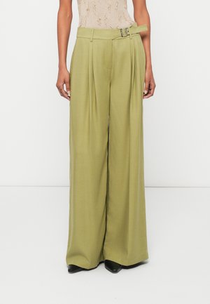 BELT DETAIL DAILY PANTS - Παντελόνι - cedar