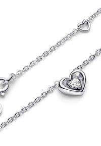 Pandora RADIANT HEART & FLOATING STONE COLLIER - Náhrdelník - silver coloured