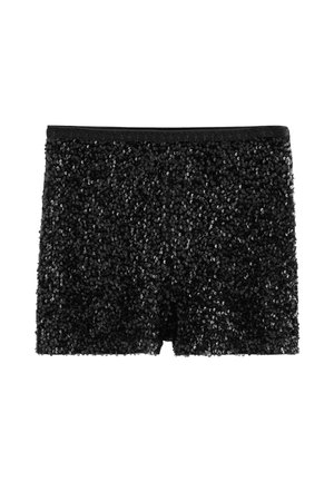 REGULAR FIT  SEQUIN EMBELLISHED  - Shorts - black