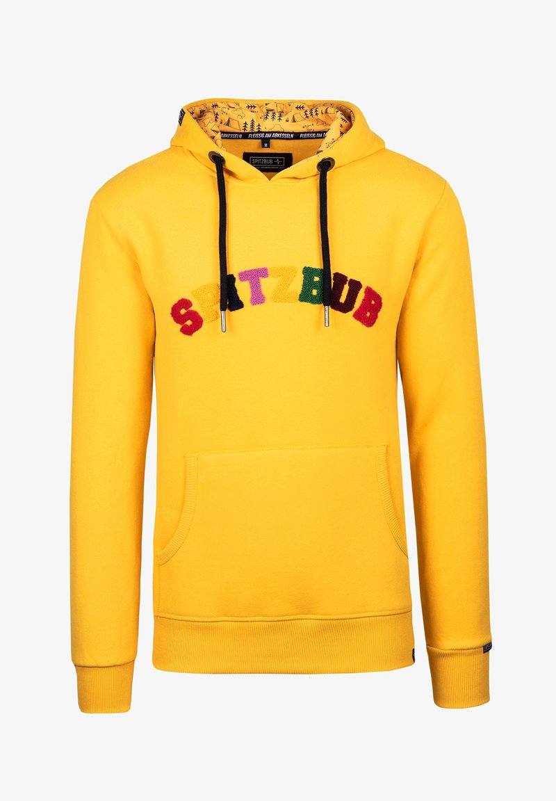 Spitzbub Mikina s kapucí - yellow