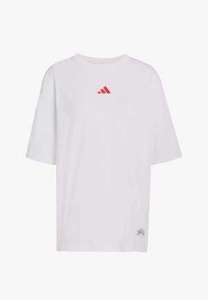 adidas Sportswear T-shirt print - white pure ruby
