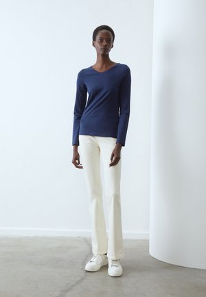 3 PACK - Long sleeved top - mottled light grey/dark blue/off-white
