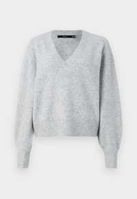 VMBOOM V NECK NOOS - Strickpullover - light grey