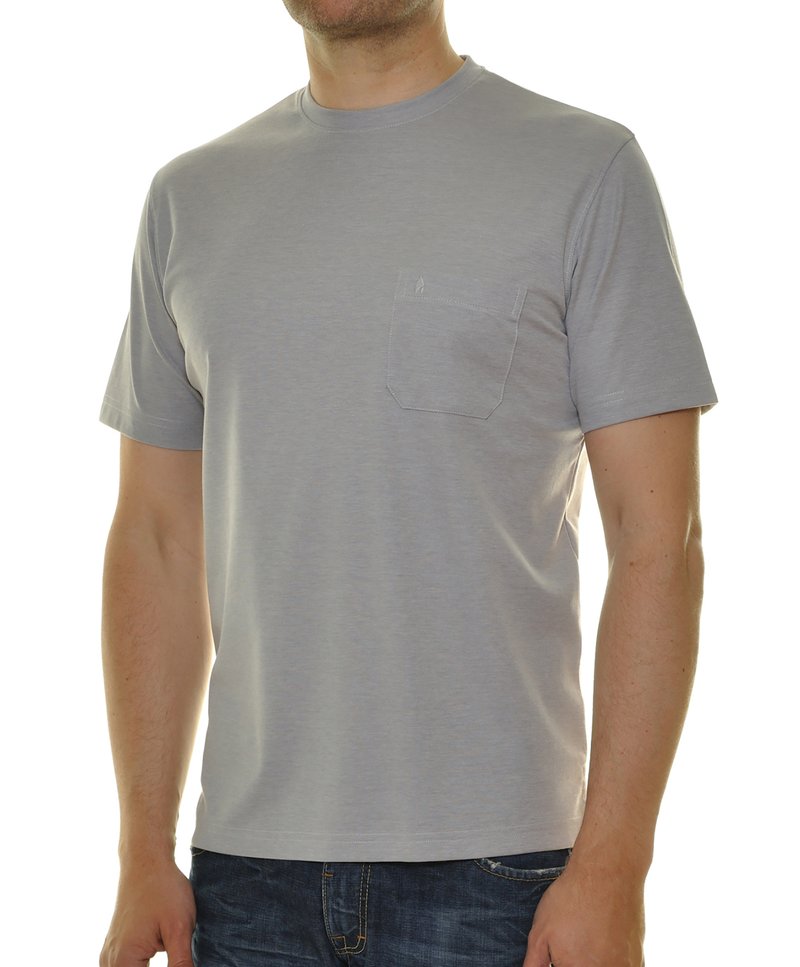 Ragman T-Shirt basic - silbergrau