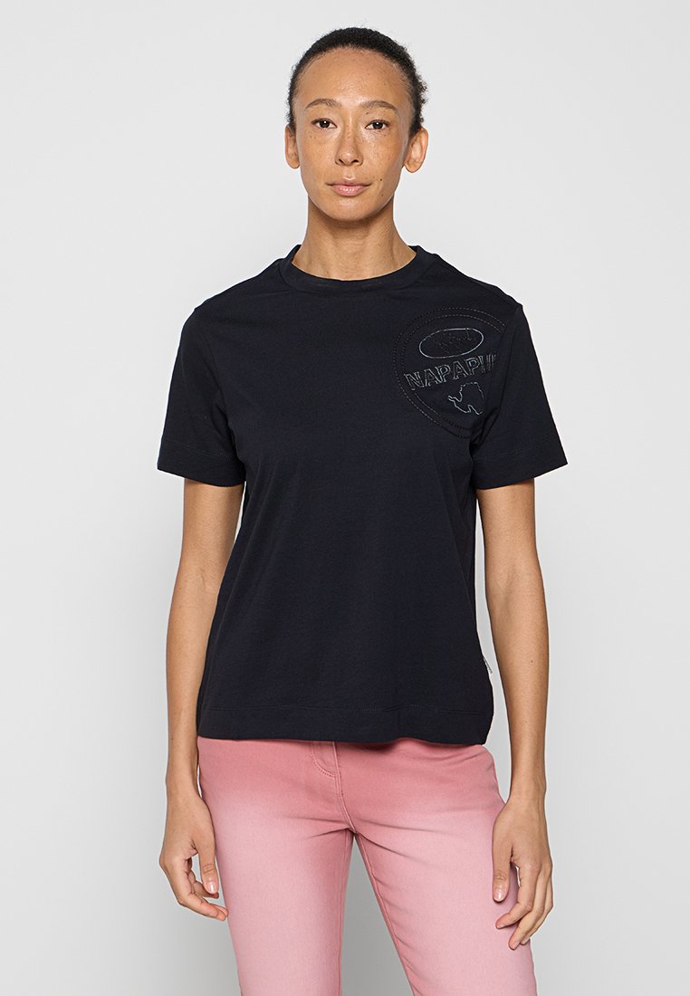 Napapijri T-shirt print zwart Napapijri T-shirt print zwart