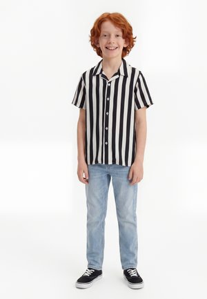 Urban Classics RESORT - Camicia - black offwhite