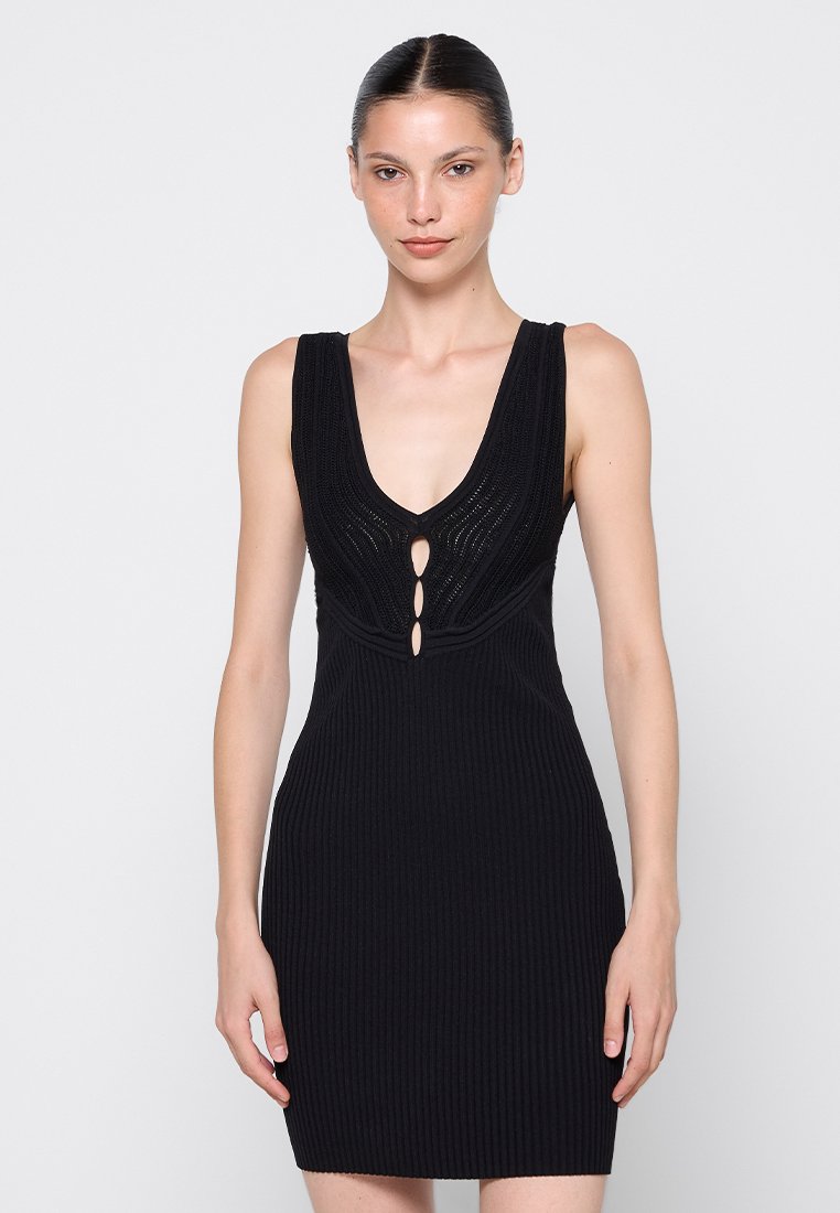 Iro Gebreide jurk zwart Iro Gebreide jurk zwart