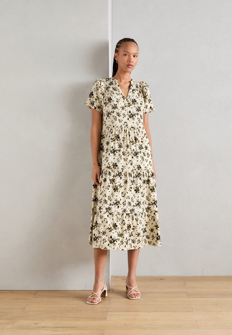 LOLLYS LAUNDRY Clari Midi Dress Sl Beige