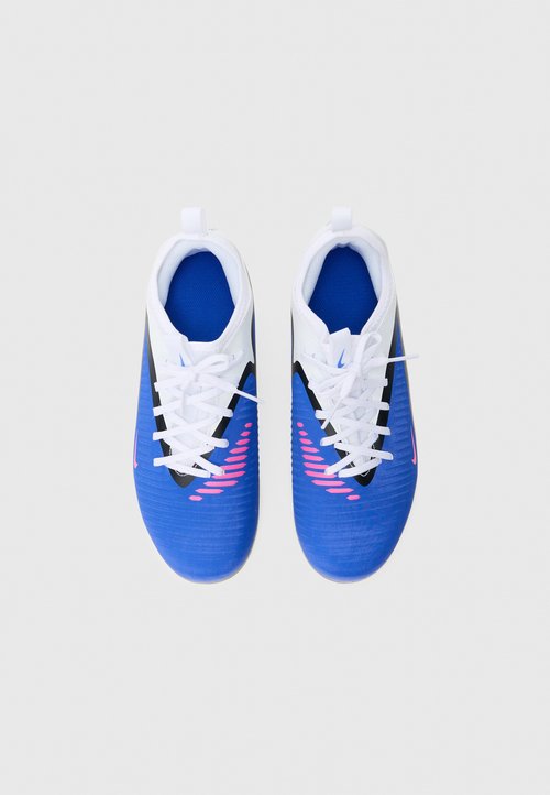 Nike JR PHANTOM 6 LOW ACADEMY FG/MG UNISEX - Zapatillas fútbol para césped artificial - racer blue/pink blast/white — photo 4