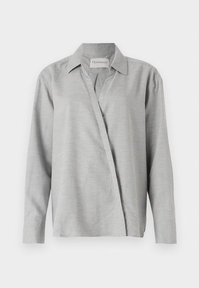 CLOSED ASYMMETRIC SHIRT - Paitapusero - light grey