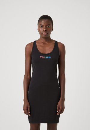 THIS IS LOVE GRAPHIC TANK DRESS - Vabalt langev kleit - black