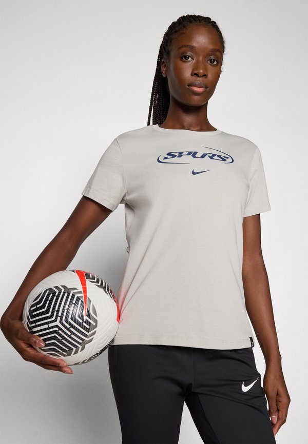 THFC WORDMARK TEE - Club wear - light iron ore2